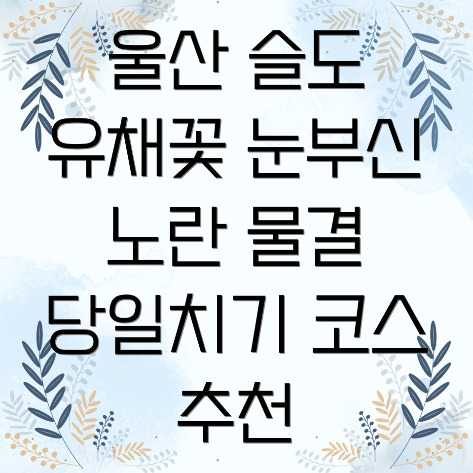 울산 슬도 유채꽃