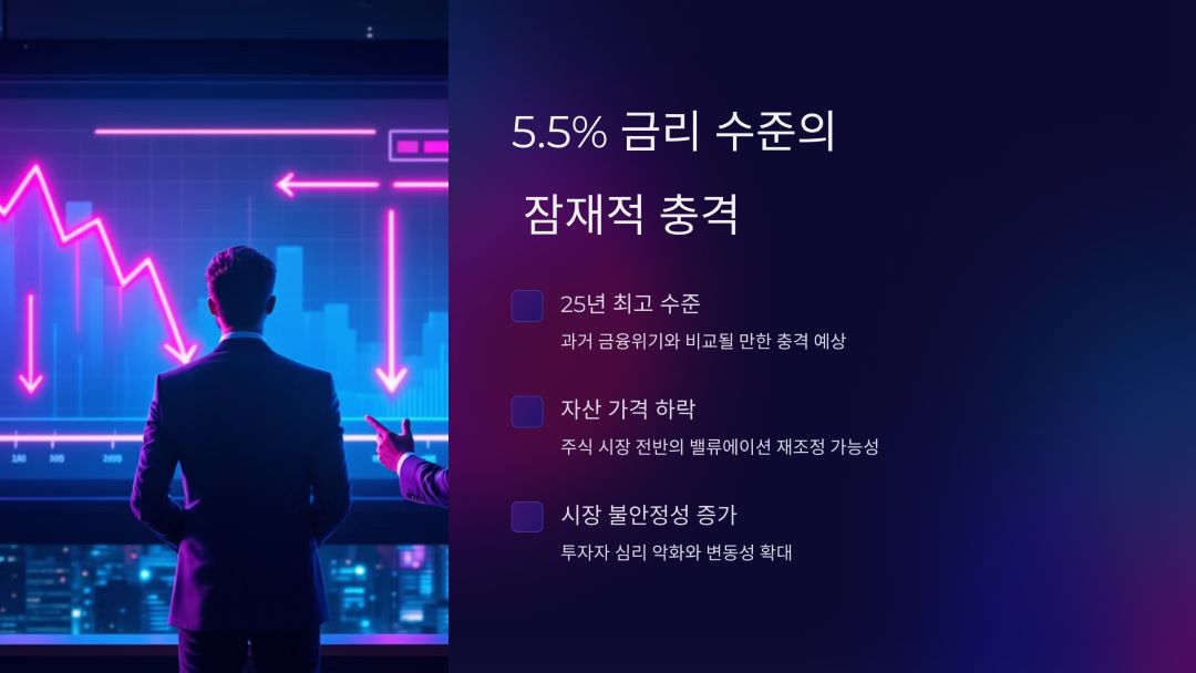 5.5% 금리 수준이 미칠 잠재적 충격