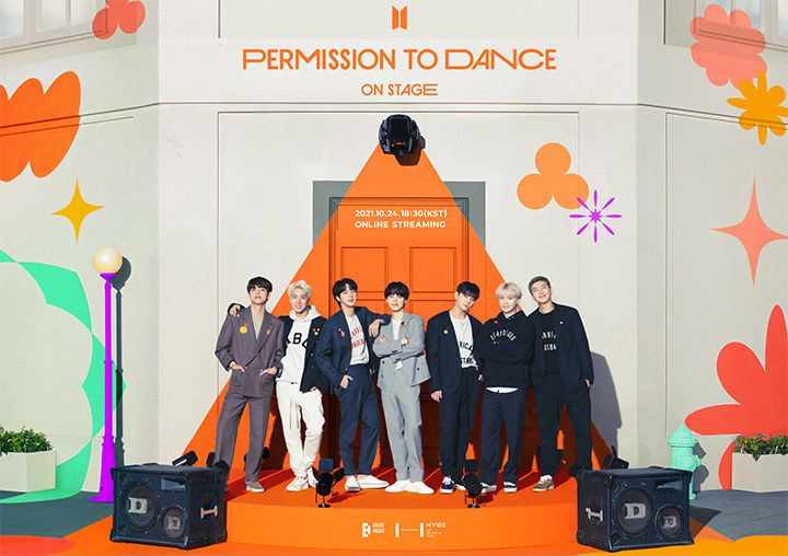 BTS PERMISSION TO DANCE ON STAGE 콘서트 포스터