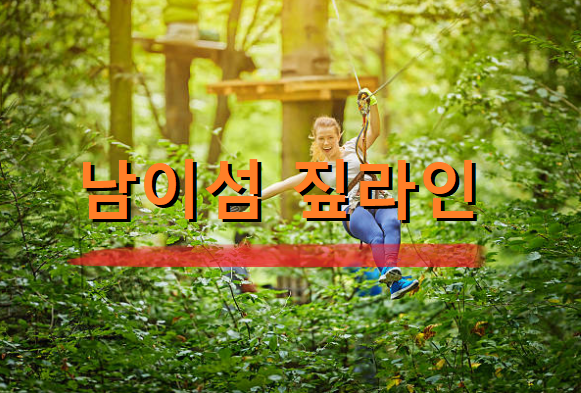  남이섬 짚라인 가격 할인 예약방법 안내