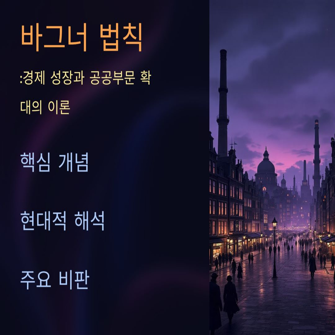바그너 법칙 뜻, 역사적 배경, 현대적 해석, 주요 비판