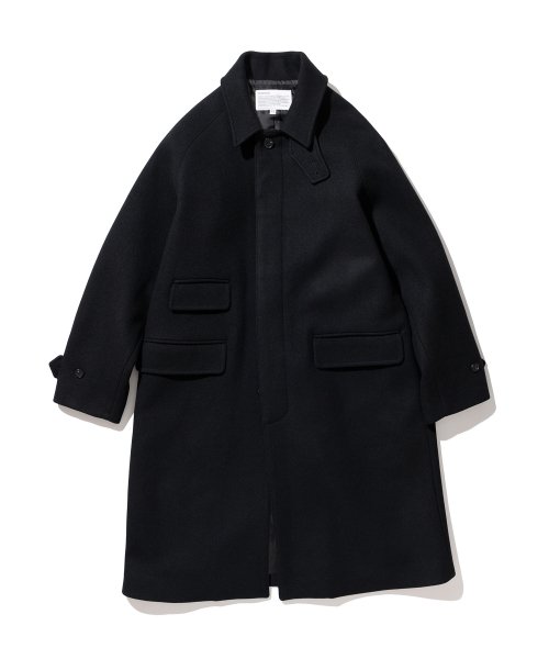 유니폼브릿지 wool balmacaan coat black
