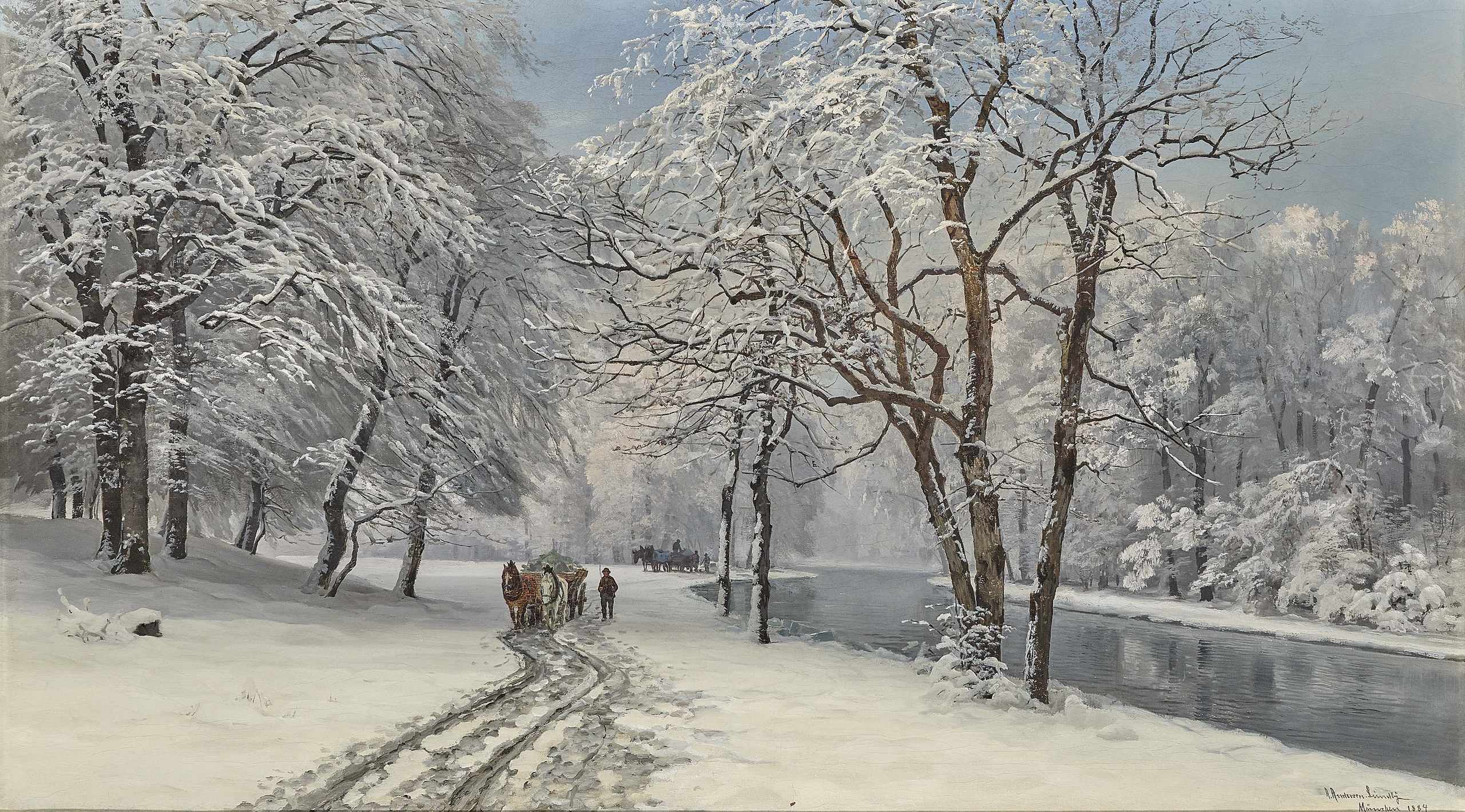  앤더스 안데르센 룬드비(Anders Andersen-Lundby), 덴마크, 화가, 1841-1923