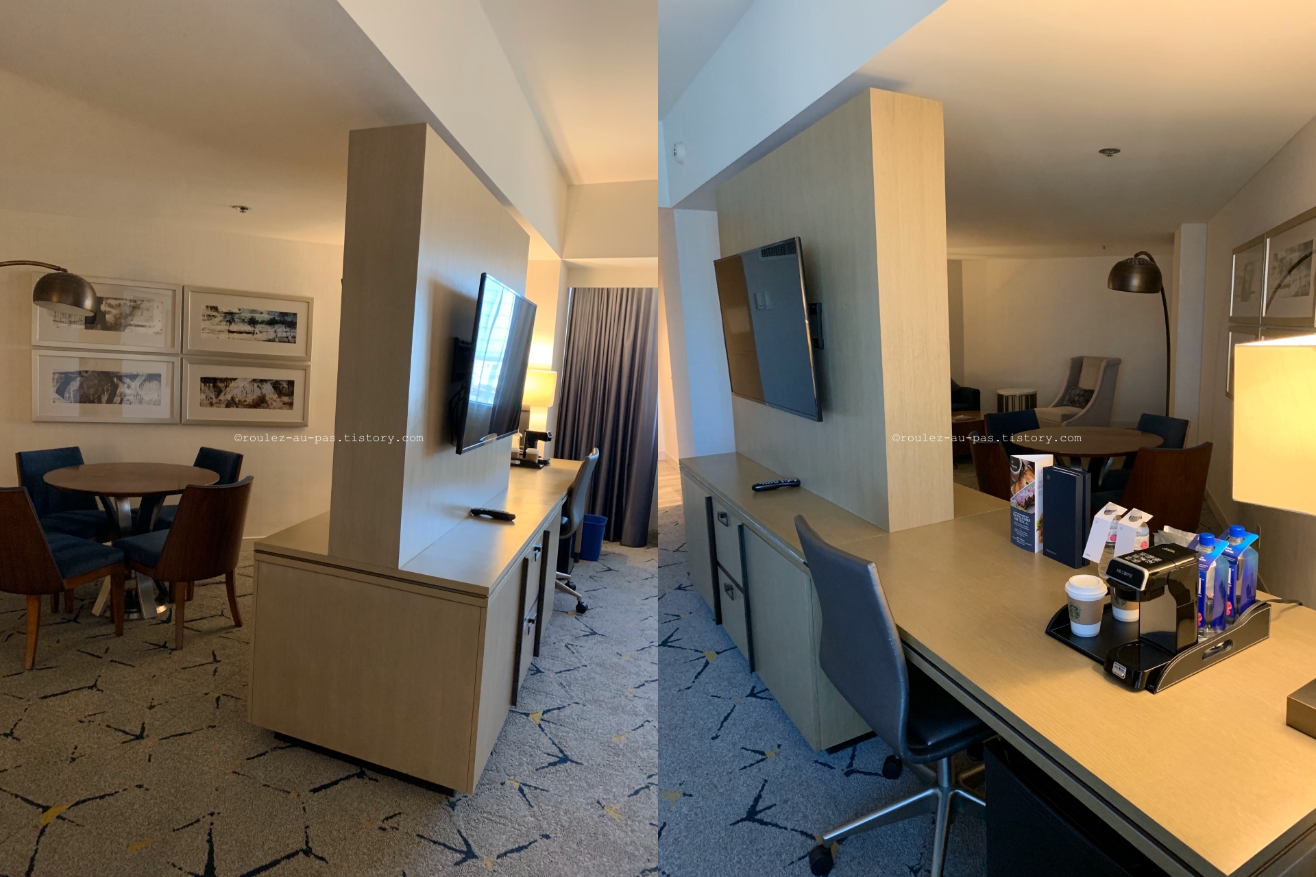HOTEL-SHERATON GATEWAY-LA-SUITE ROOM-WORK TABLE