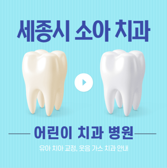  세종시 소아치과의원 찾기 | 유아 키즈 어린이 치과 병원 2곳