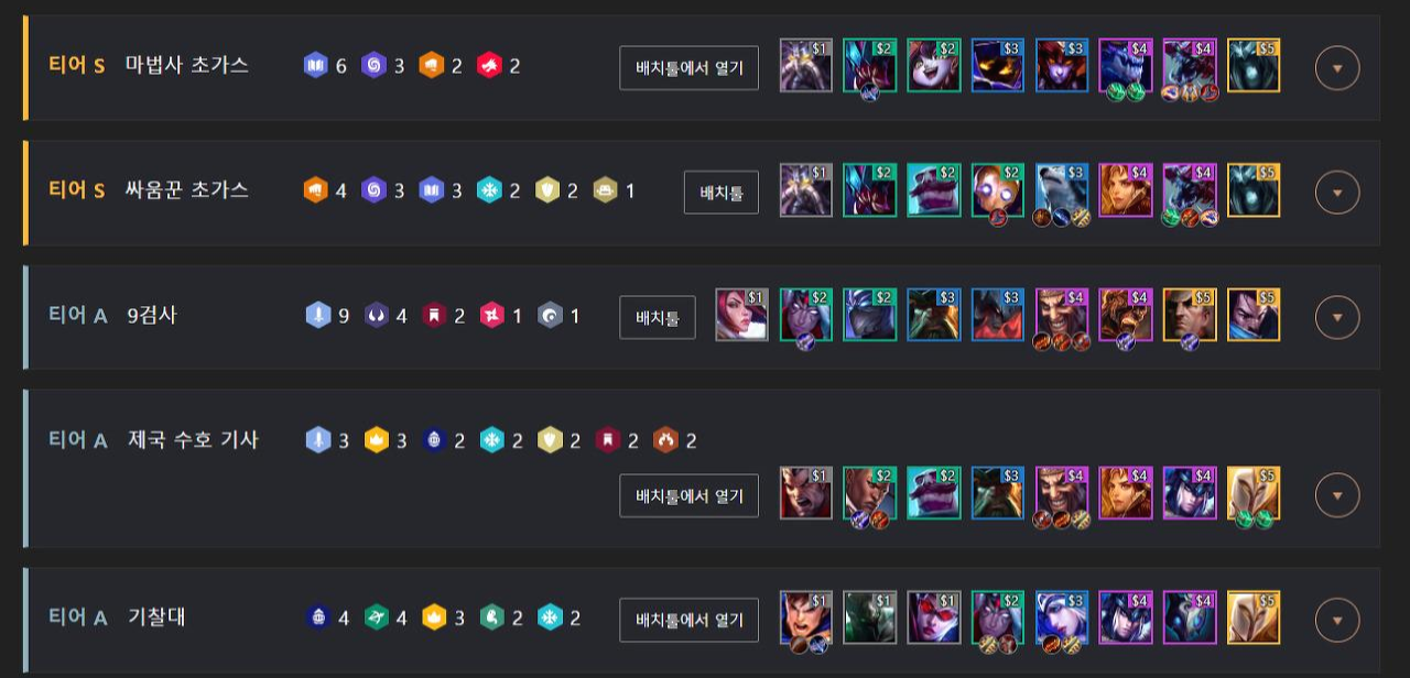  롤토체스 최신 메타 따라잡기
