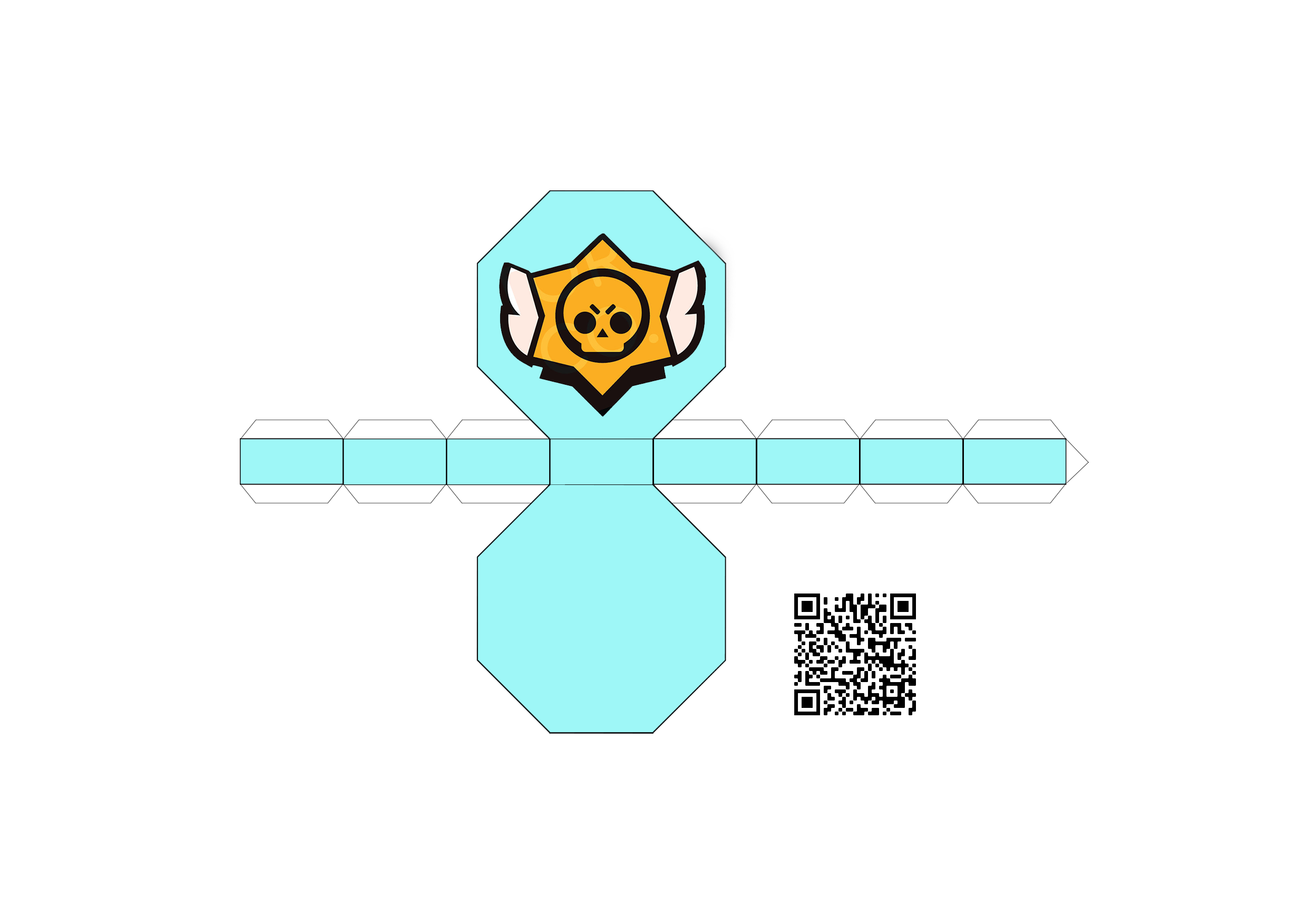  브롤스타즈 도안 종이모형 거치대 / Brawl Stars Papertoy Stand