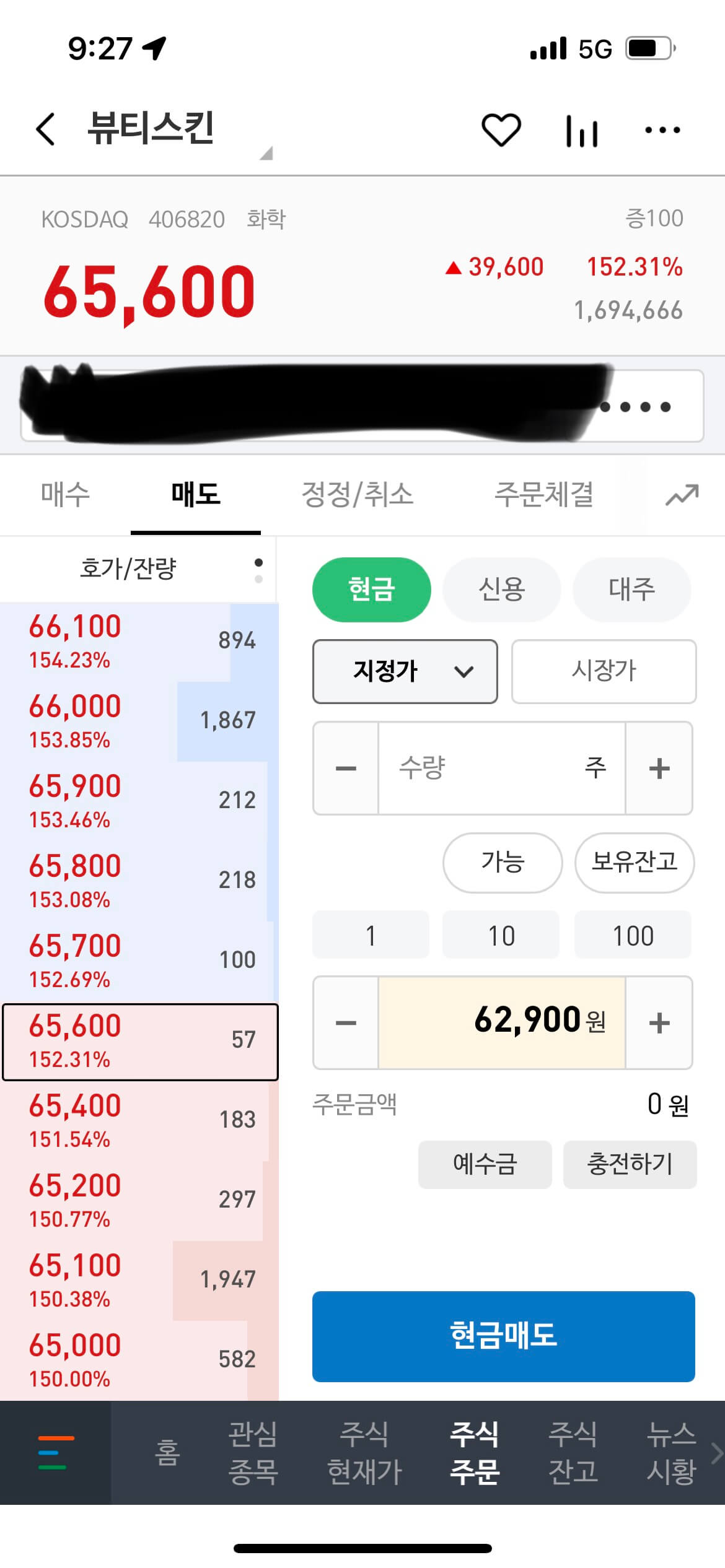 공모주 뷰티스킨 상장일 주가