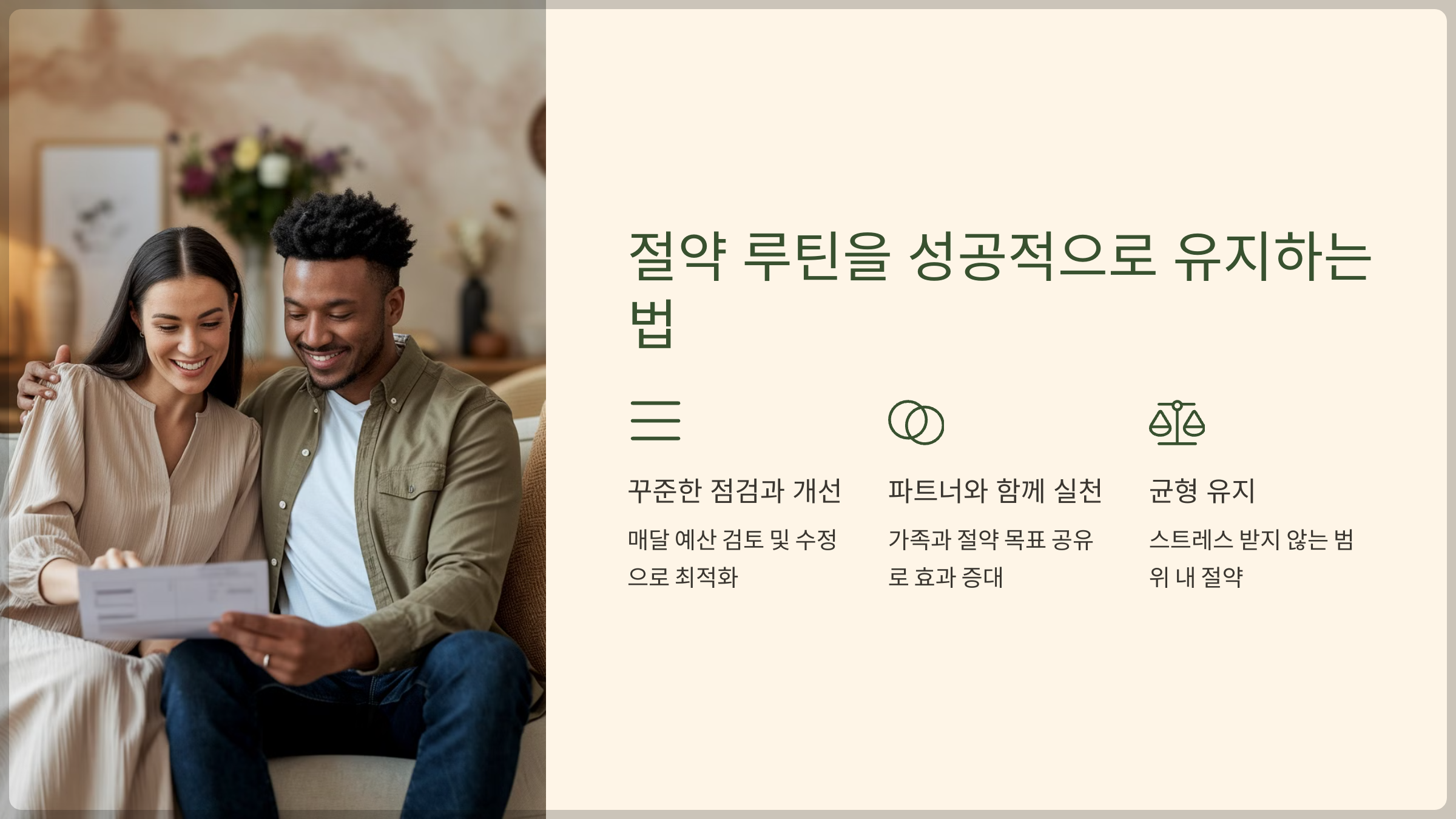 절약 루틴을 성공적으로 유지하는 법