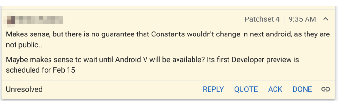 Android 15의 첫 번째 미리보기(출처-9to5google)