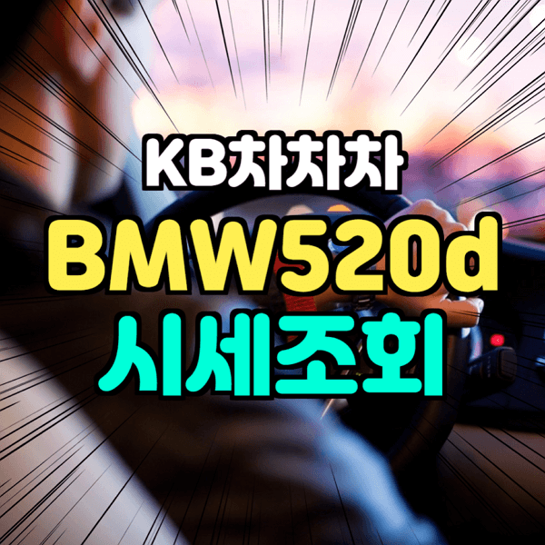  kb 국민 차차차 BMW 520d 2018년식 조회