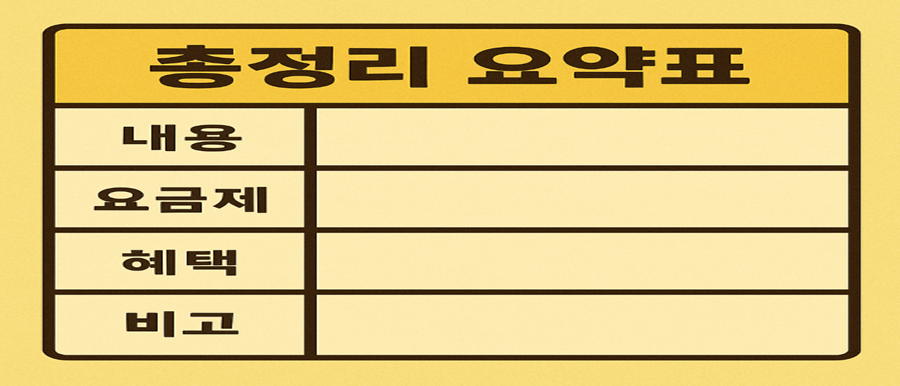 총정리 요약표