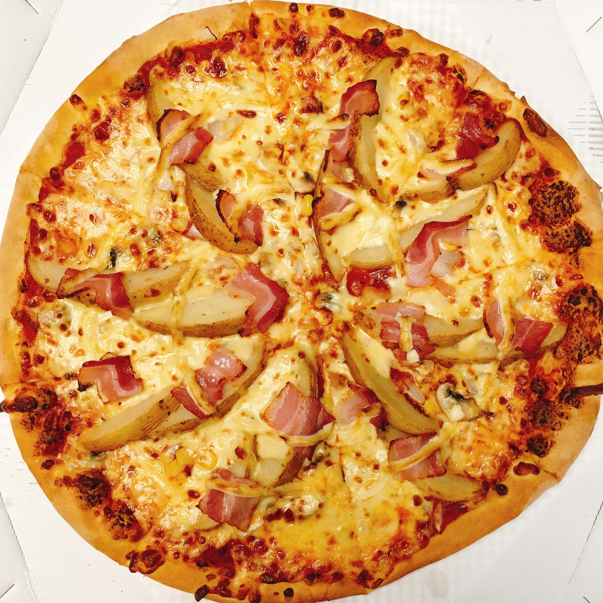 도미노 피자 1위 메뉴 추천] 포테이토 피자 나폴리 라지/담백하고 고소한 피자