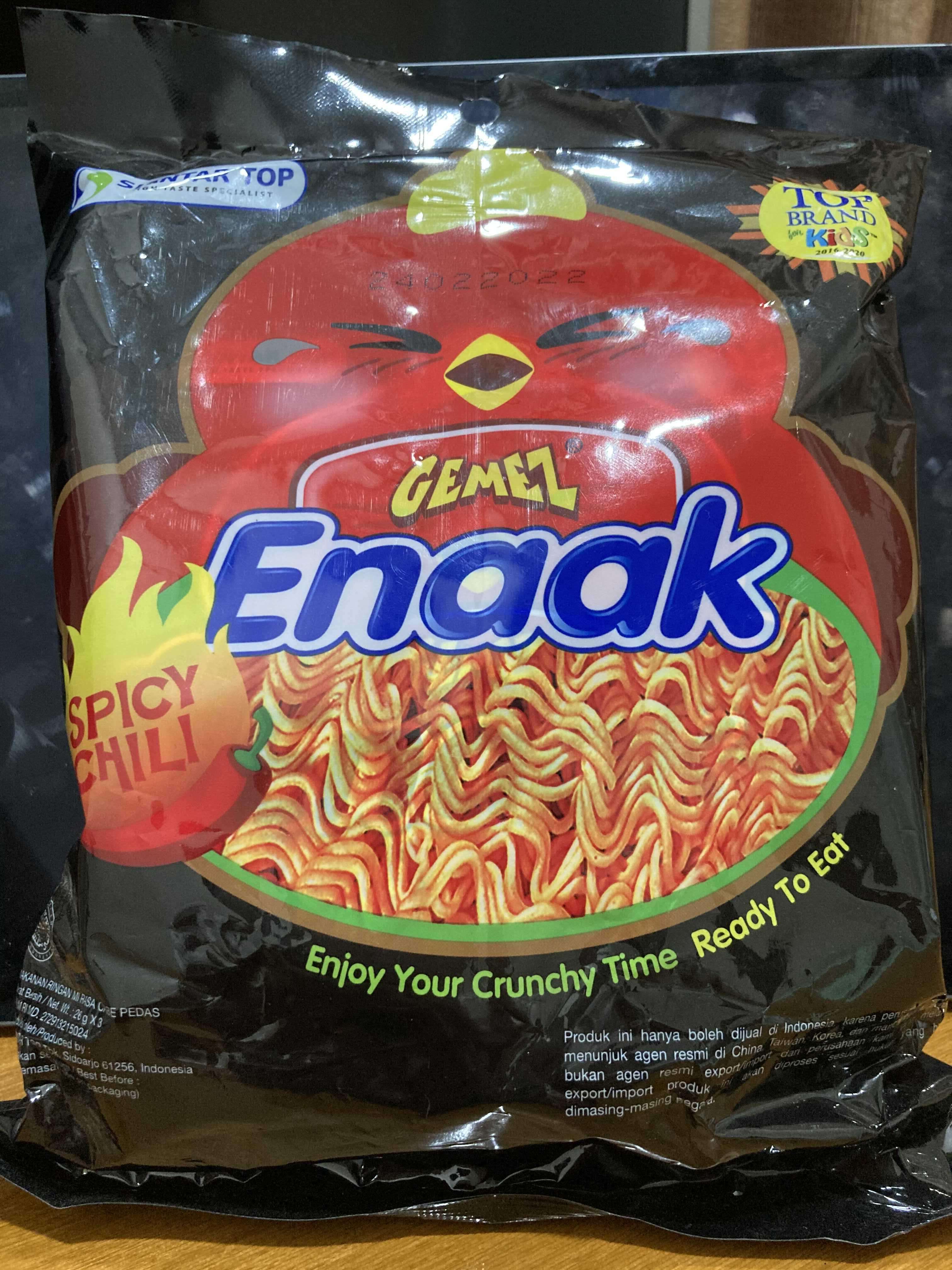  인도네시아 라면 과자 게메즈 에낙(GEMEZ ENAAK)