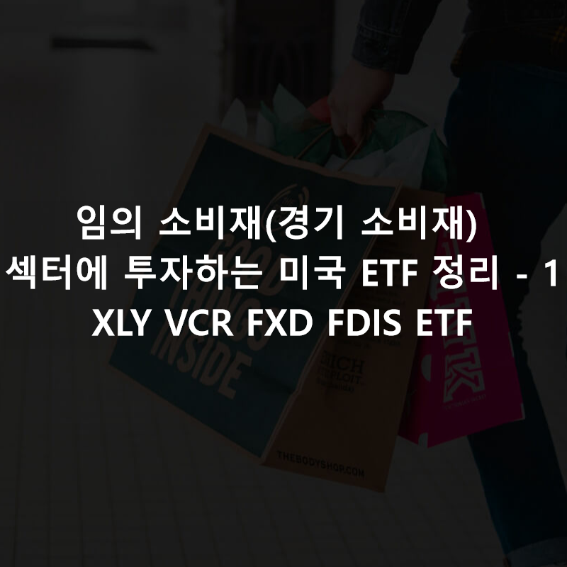 임의 소비재(경기 소비재) 섹터에 투자하는 미국 ETF 정리 - 1 ( XLY&#44; VCR&#44; FXD&#44; FDIS ETF )