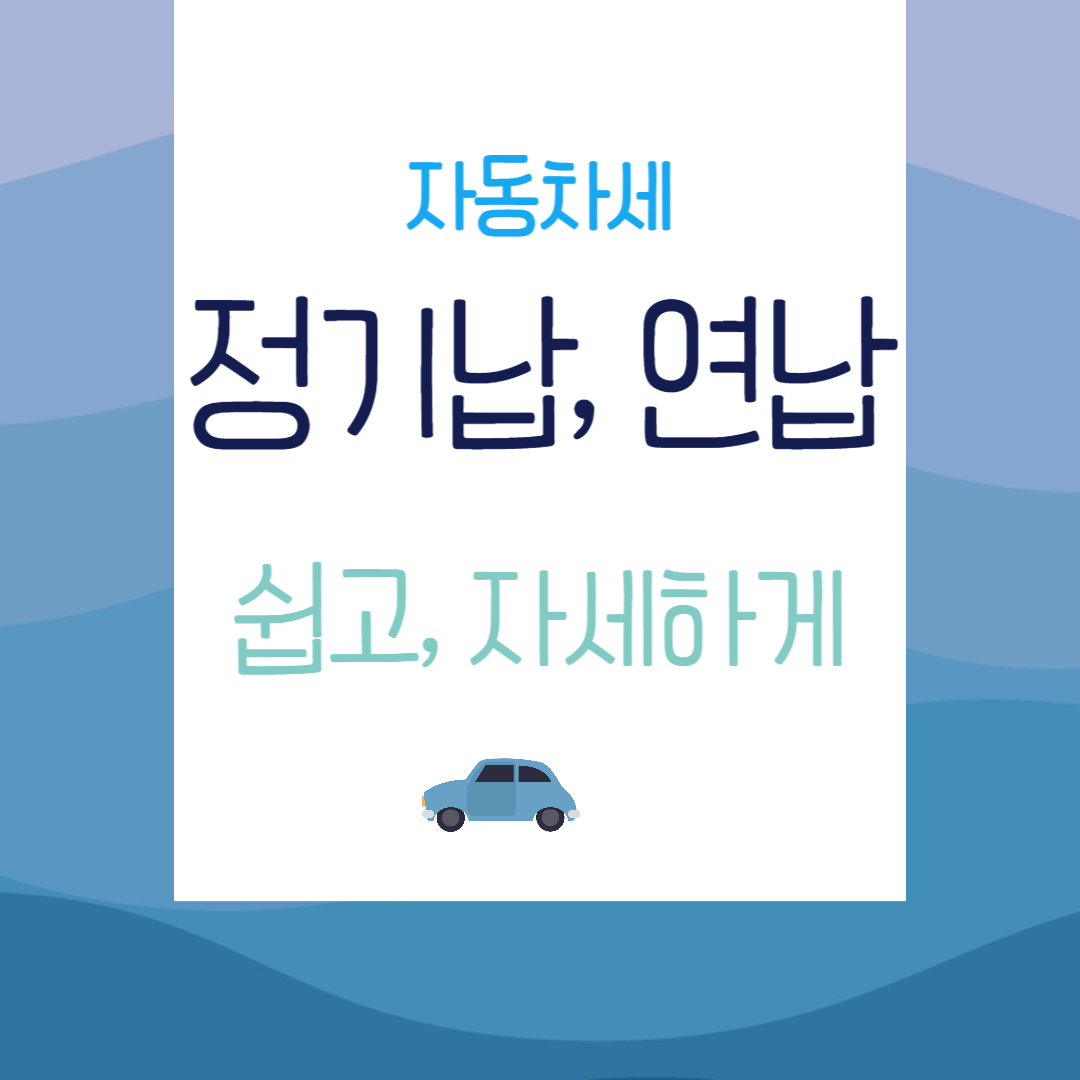 자동차세연납신청