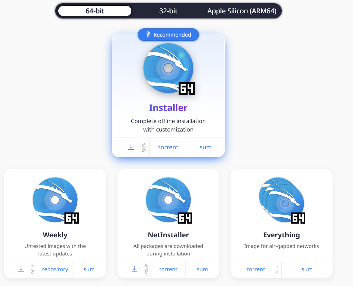 칼리리눅스 iso 다운로드