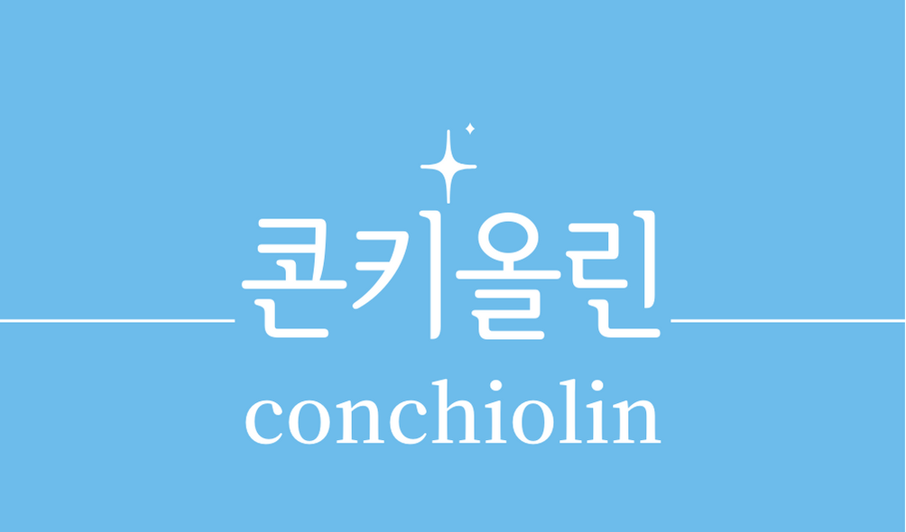 &#39;콘키올린(conchiolin)&#39;