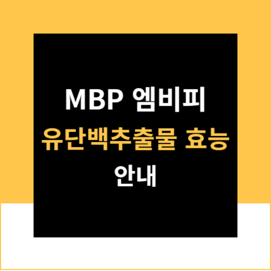 MBP 엠비피 골다공증 개선 유단백추출물 효능 정보 안내