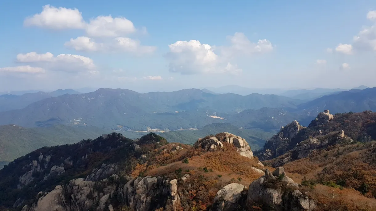 속리산 문장대 가을산 가을단풍