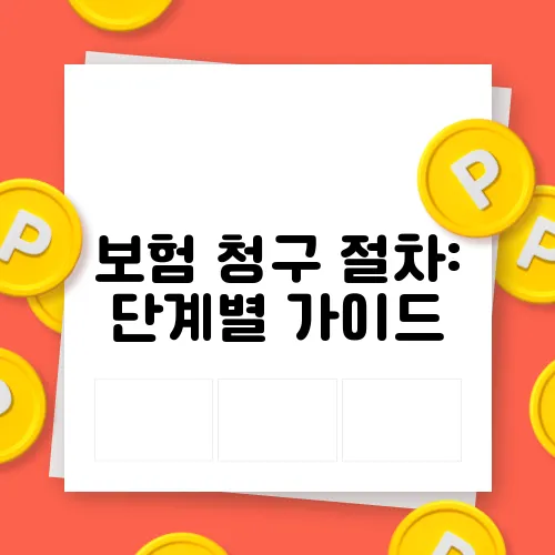 보험 청구 절차: 단계별 가이드