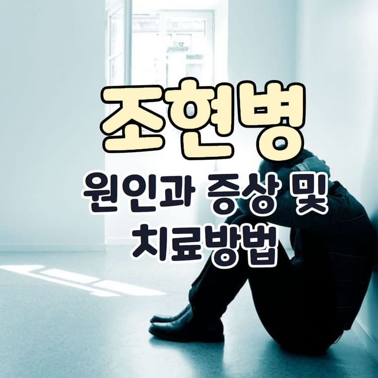  조현병의 원인과 증상 및 치료방법