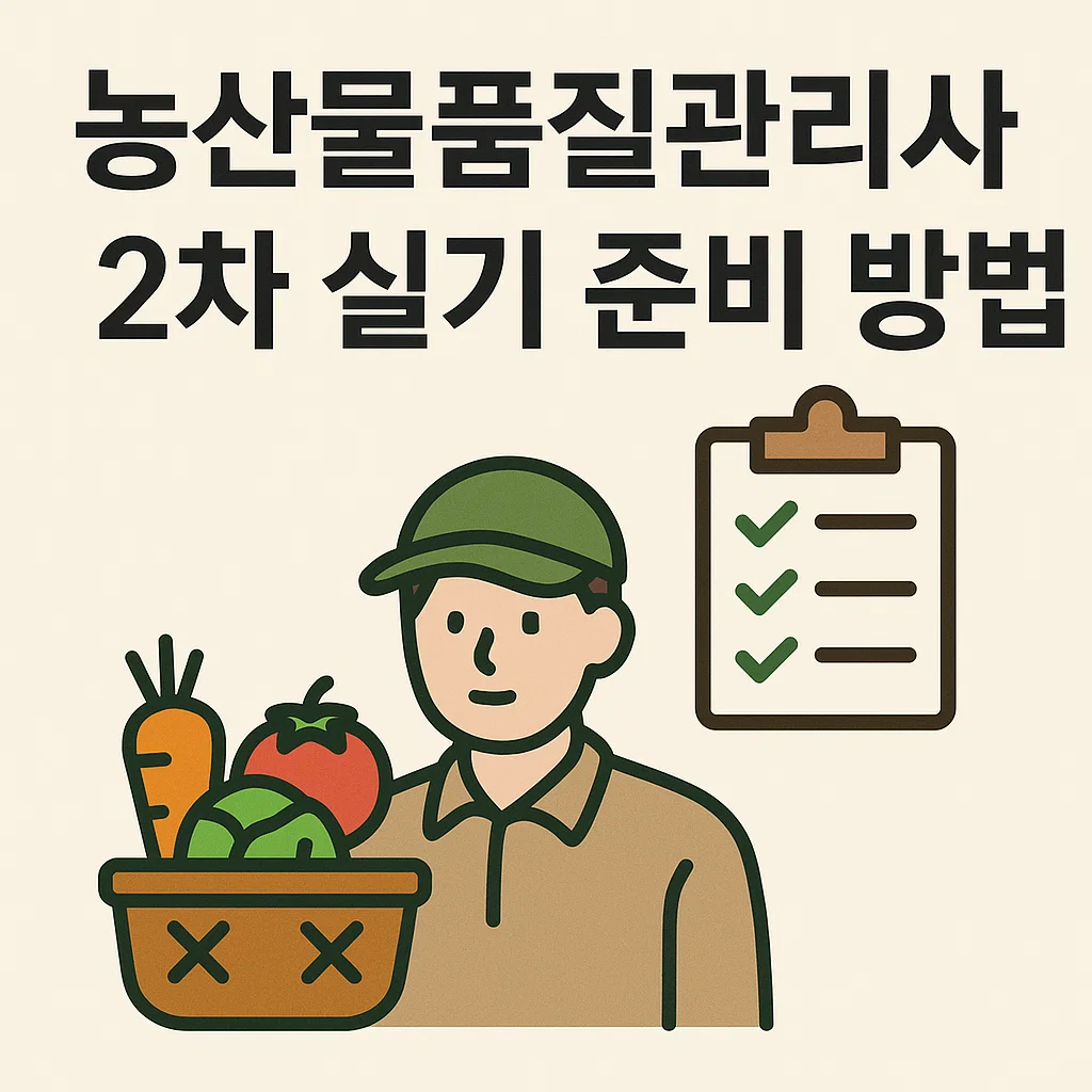 농산물품질관리사 2차 실기, 이렇게 준비하면 붙습니다