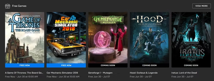  6월 에픽 게임즈 이번 주에 서프라이즈 보너스 무료 게임을 제공하는 Epic Games Store