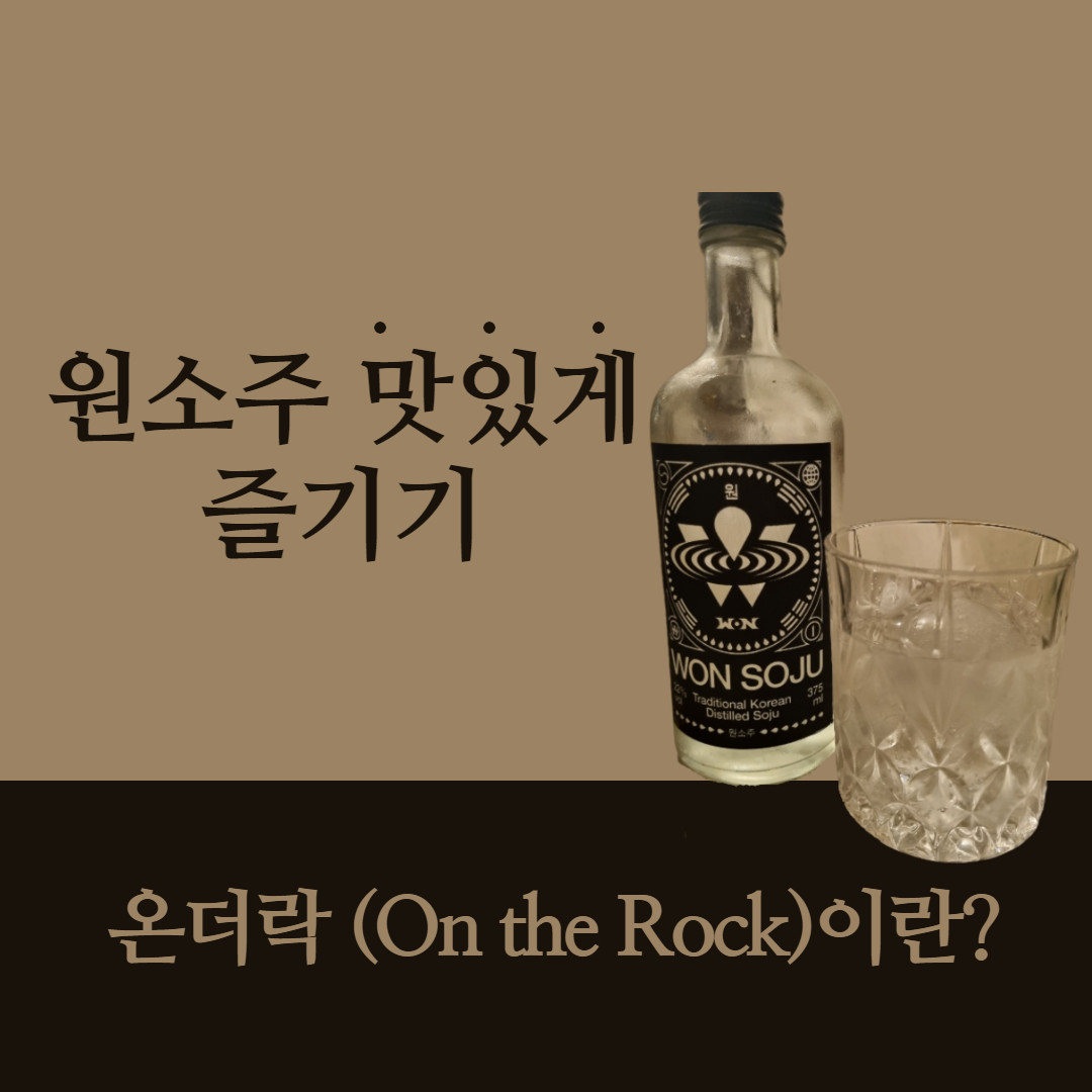  박재범 원소주 (도수,용량) 맛있게 마시는 방법!(온더락 이란?)
