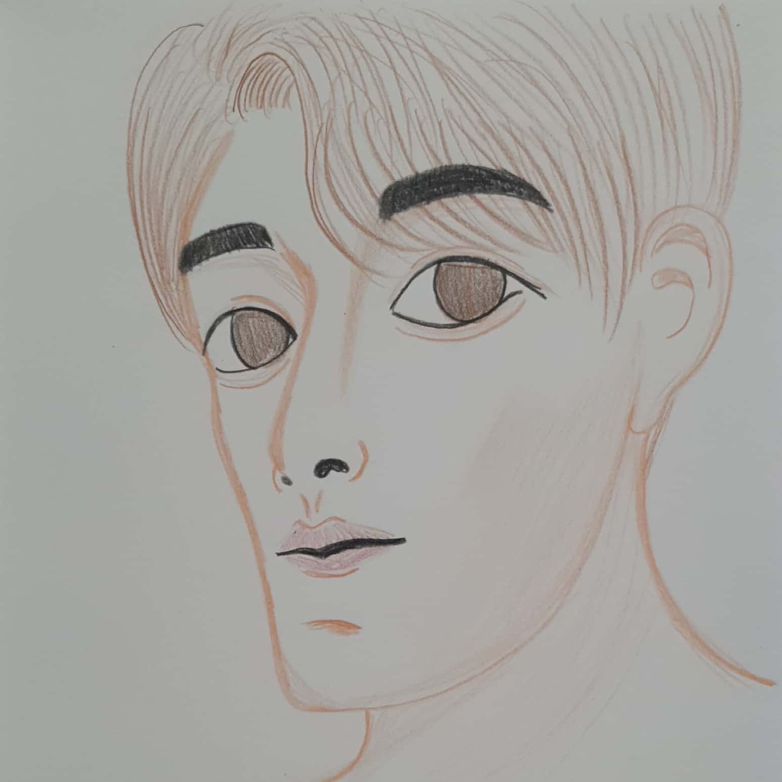  Huh? 허? / 일러스트레이션 그림 드로잉 / 인물화 그리기