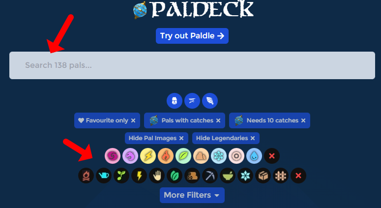 [팰월드] 팰 적성 확인 사이트 - Paldeck