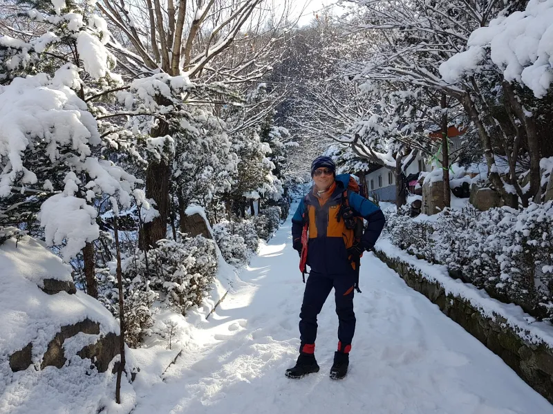 강원도 태백산 설경