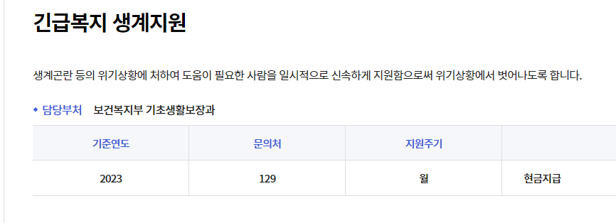 긴급생계비_2024_최신_지원금_정보_사진출처_복지로_홈페이지_캡쳐