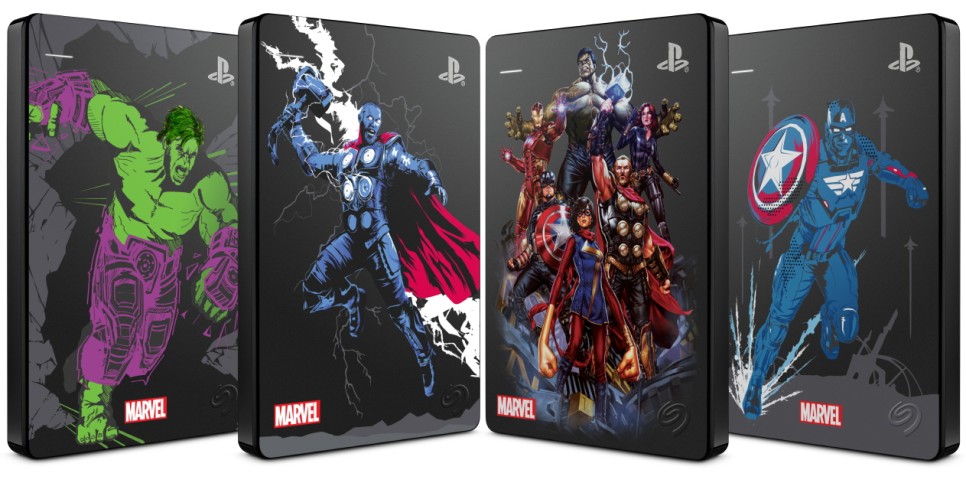  PS4용 Marvel Avengers 리미티드 에디션 Seagate Game Drive 출시