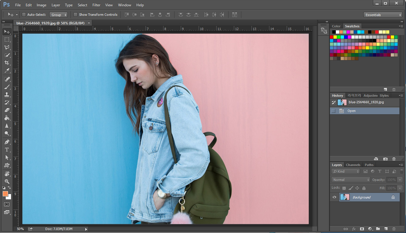 포토샵 연기효과
