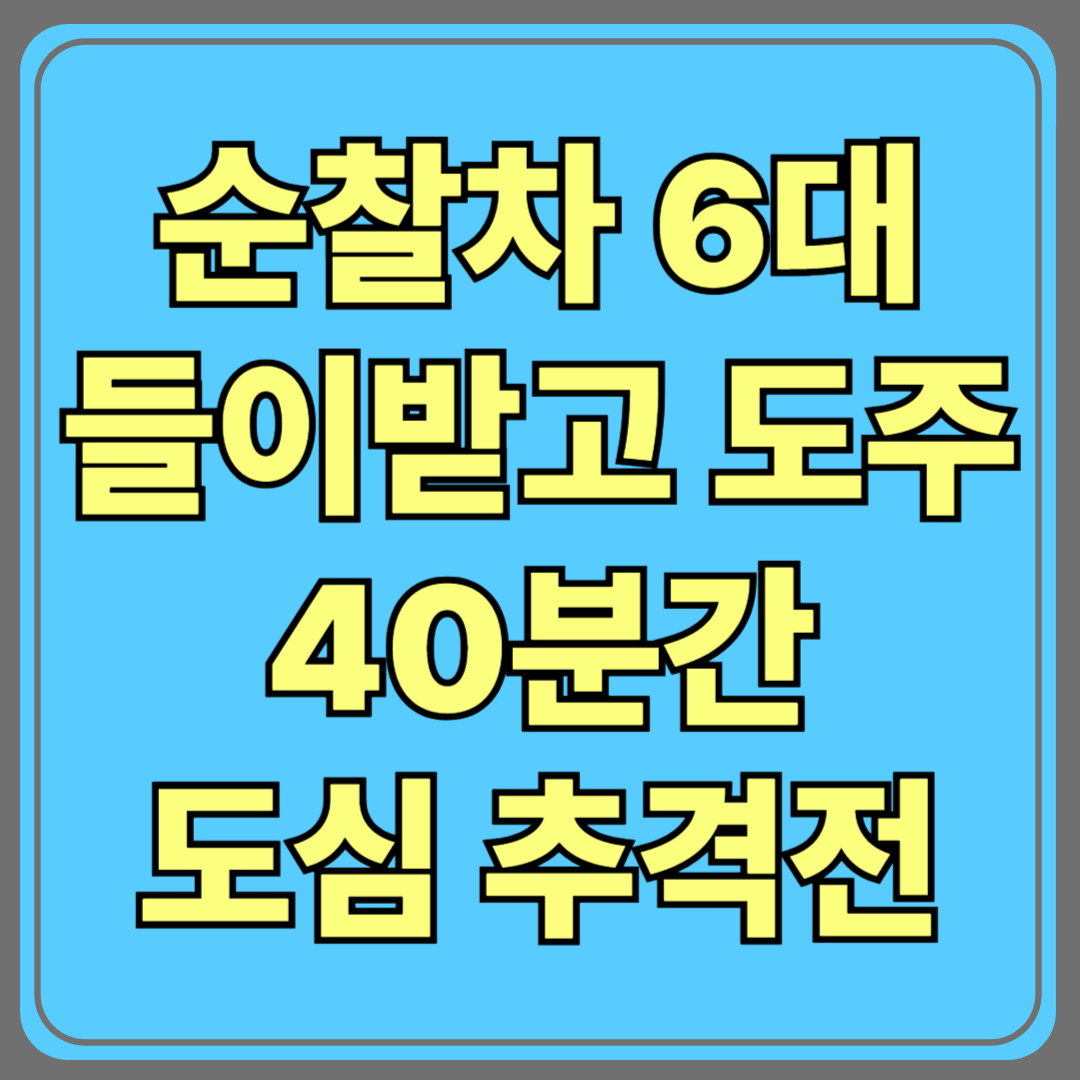순찰차 6대 들이받고 도주…40분간 안산 도심 추격전