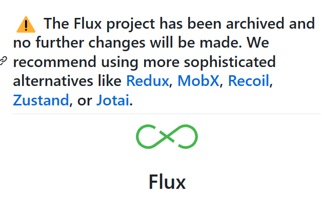 다른 대안 사용을 추천해주고 있다.