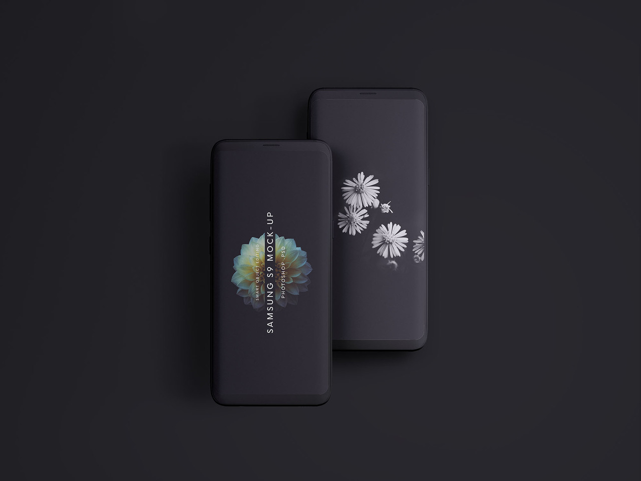 Samsung Galaxy S9 Phone Mockup(삼성 갤럭시 S9 휴대폰 목업)