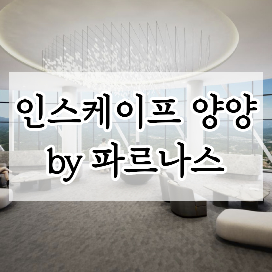  인스케이프 양양 by 파르나스 2차분양 내용