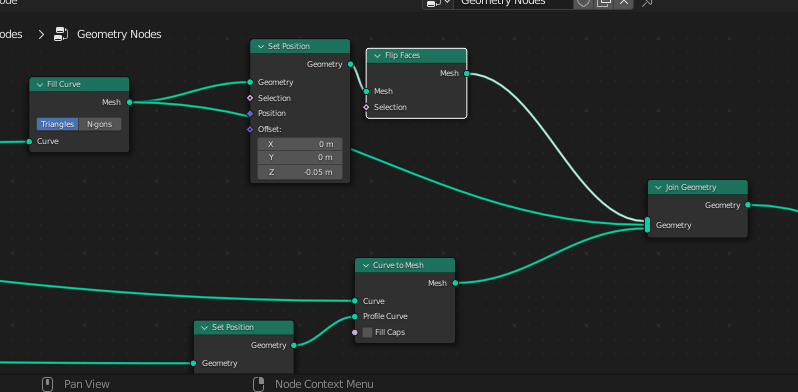 Fill Curve에서 Set Position을 연결
