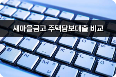 새마을금고 주택담보대출 한도