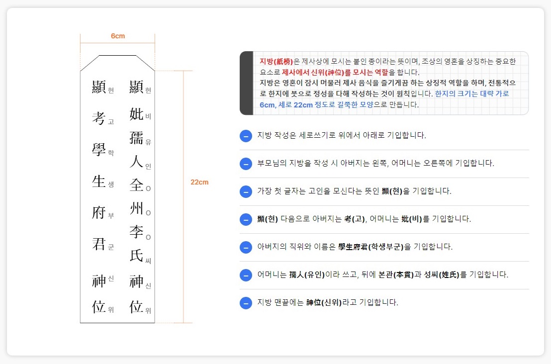 기제사-지방-작성-방법