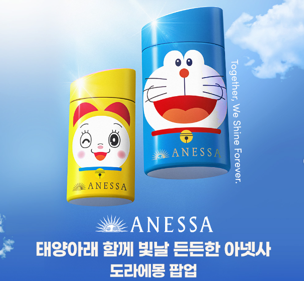  이넷사 도라에몽 팝업스토어, 도라에몽 선크림으로 자외선 차단하자