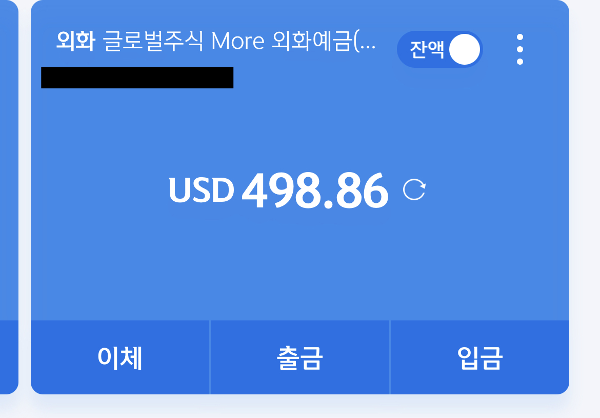  더모아 카드 1년동안 모은 달러