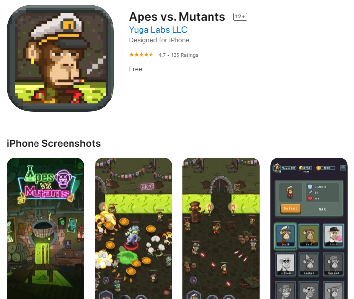 게임: Apes vs. Mutants 상세 페이지