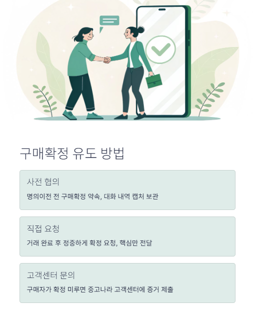 구매확정 유도 방법