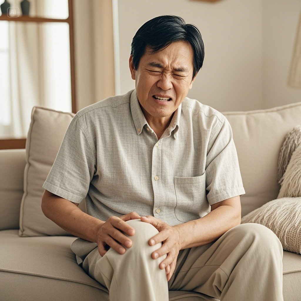 무릎통증,중년남성