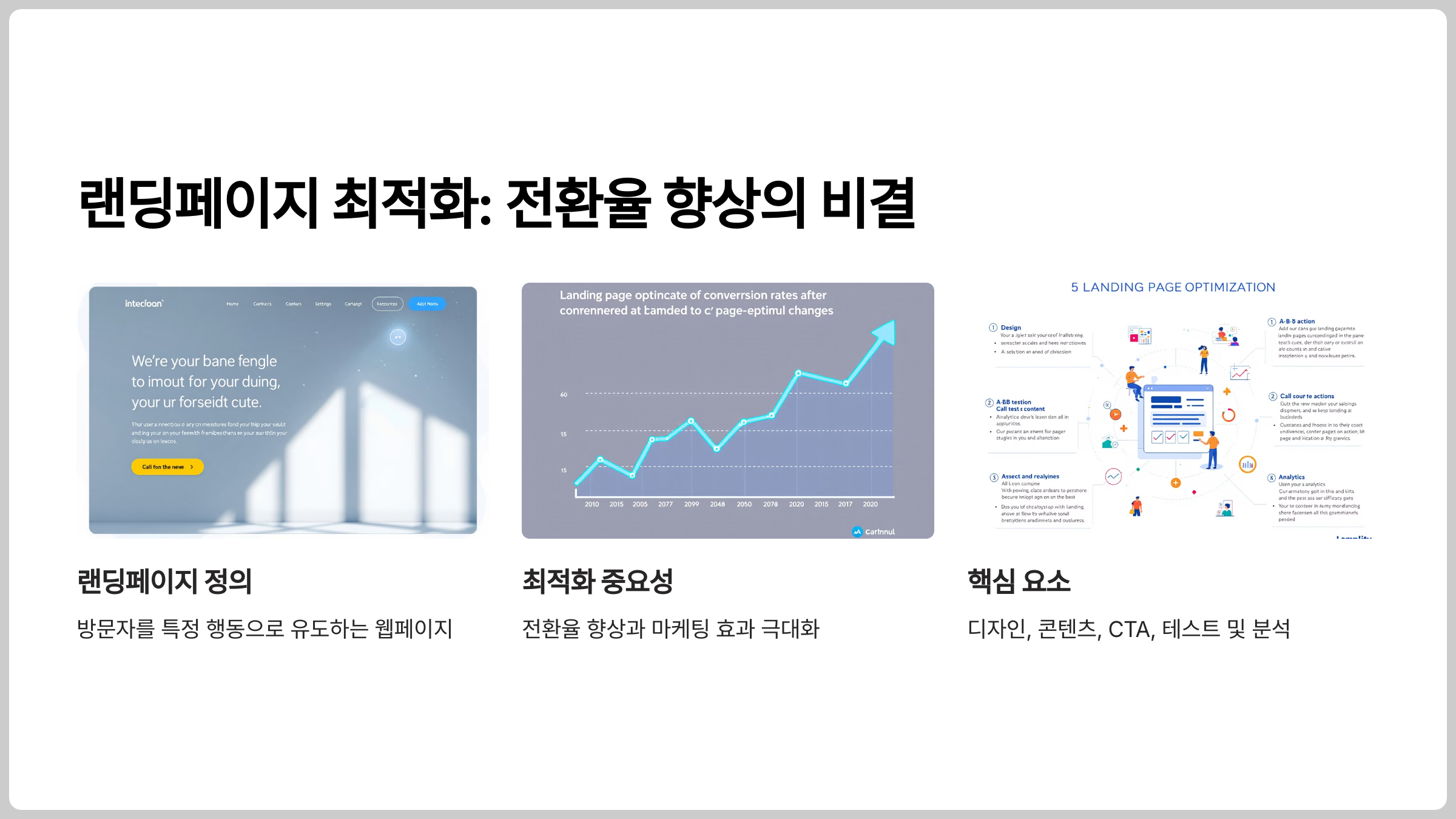 랜딩페이지최적화- 전환율을 높이는 효과적인 방법