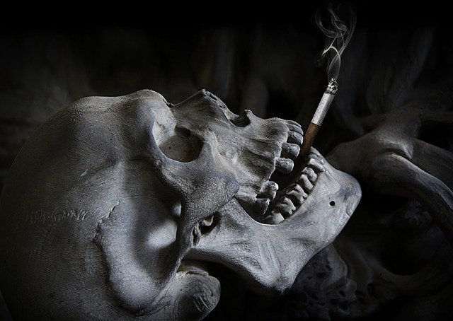 담배-피는-해골