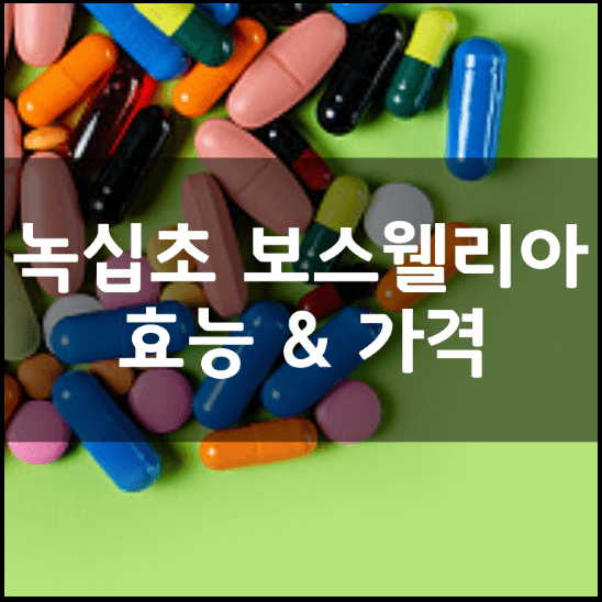 녹십초-보스웰리아-효능-가격